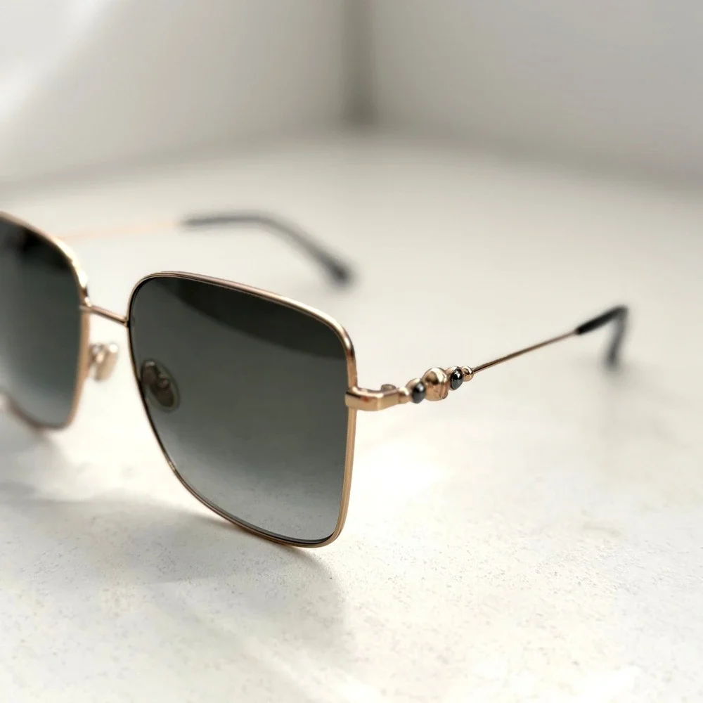 Jimmy Choo Women's Hester 59mm Sunglasses Summer Vacation Smoke‎ Lenses UV